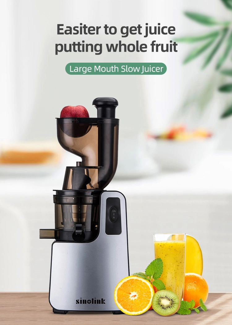 High Quality Food Grade Low Speed Big Mouth Slow Juicer