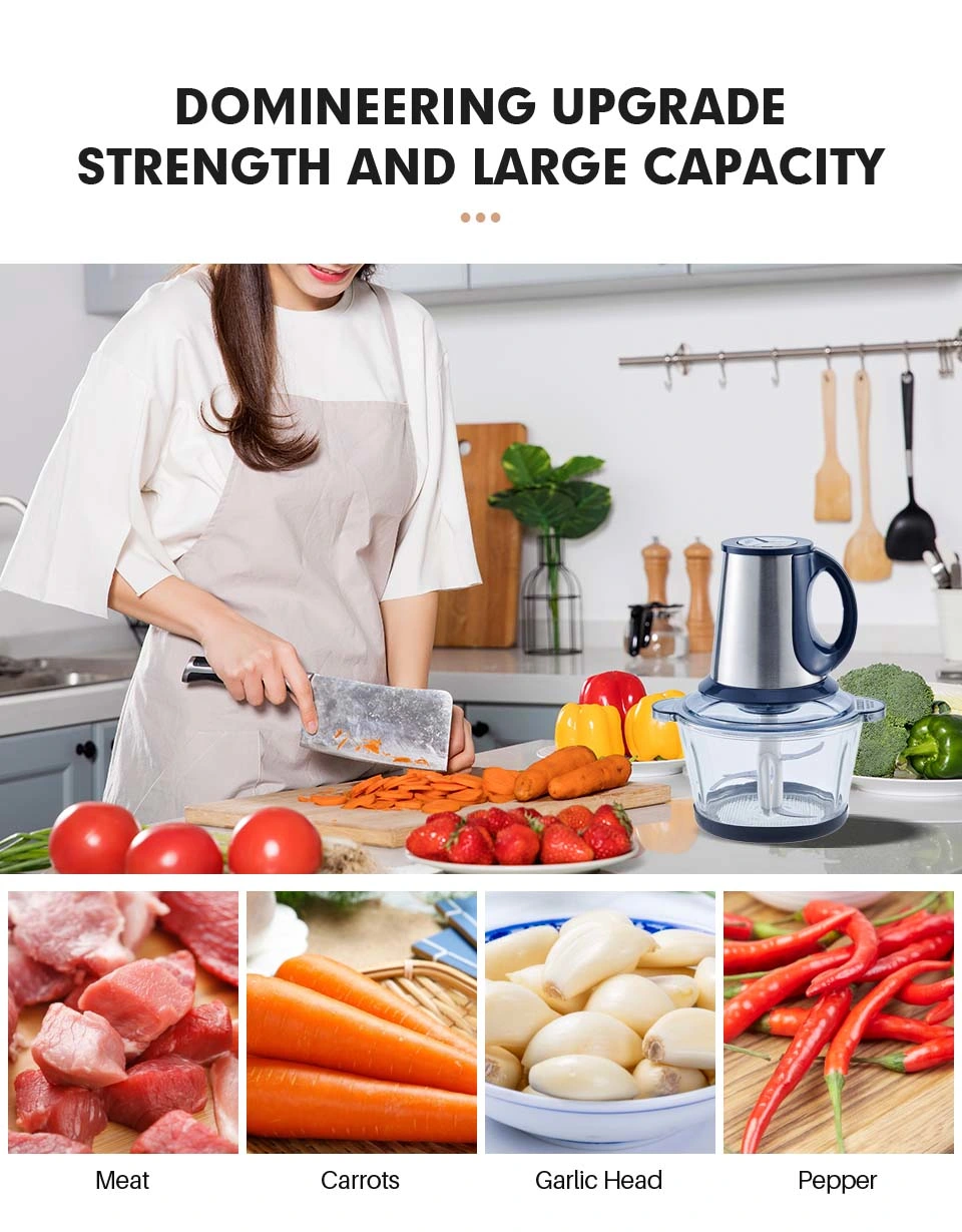 Bowl Cutter Meat Sausage All Multifunctional Vegetable Mini Food Chopper Plastic Blender Household