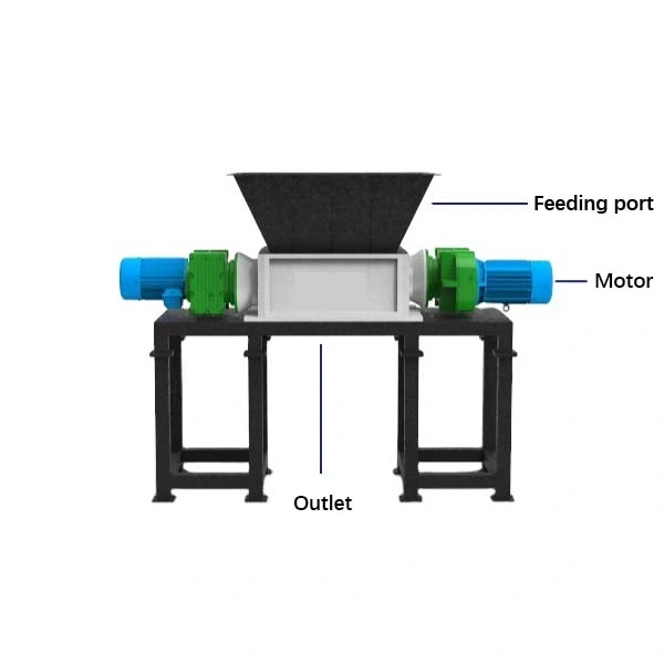 Municiple Solid Waste Shredder for Crushed Recycling Msw/ Plastic/ Wood/ Metal Machine